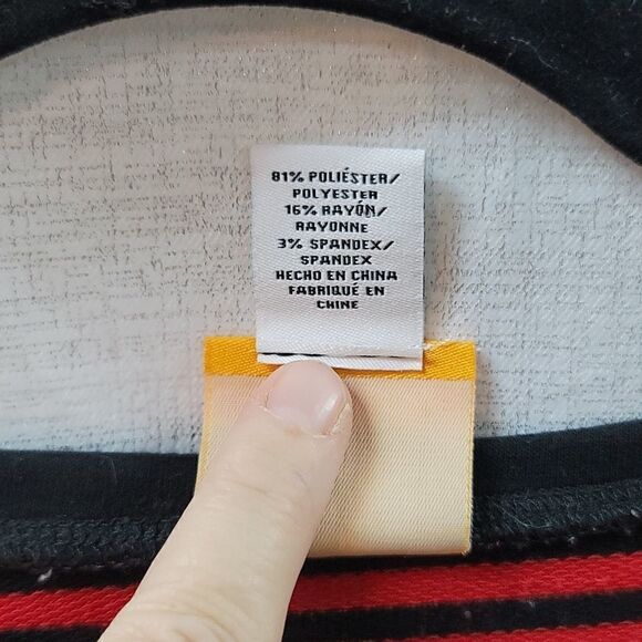 Cute Ruby Red Stiped Teeshirt - Picture 8 of 9